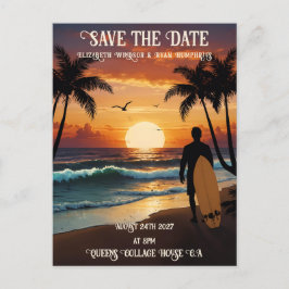 Postal Romántico Sunset Beach con elegancia tropical