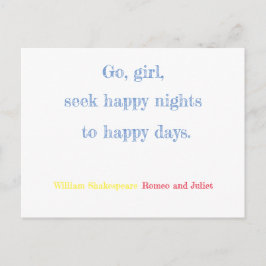 Postal Romeo y Julieta