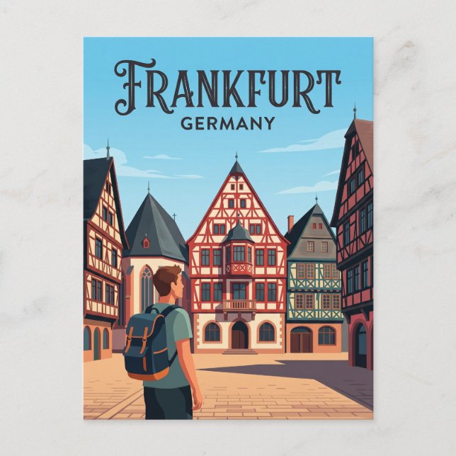 Postal Römerberg Alemania (Anverso)