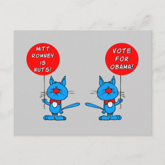 Postal Romney está loco de votar por Obama