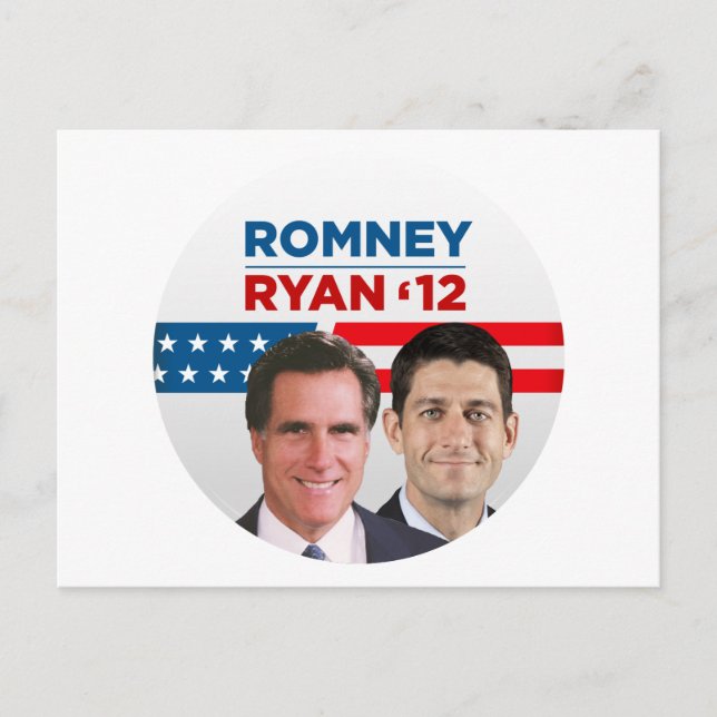 Postal Romney Ryan 2012 (Anverso)