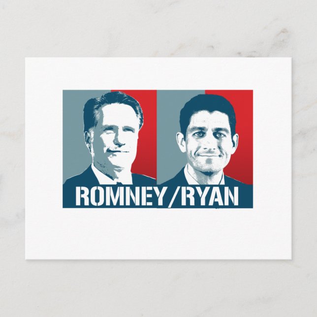 POSTAL ROMNEY RYAN ART (Anverso)