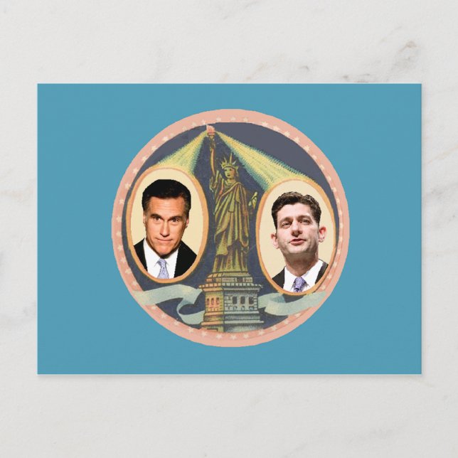 Postal Romney Ryan Retro (Anverso)