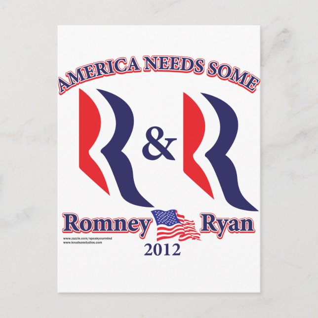 Postal Romney y Ryan (Anverso)
