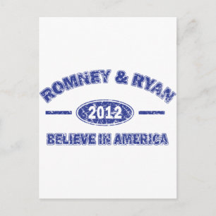 Postal Romney y Ryan creen en Estados Unidos
