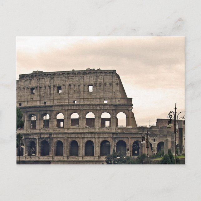 Postal romo, colosseo (Anverso)