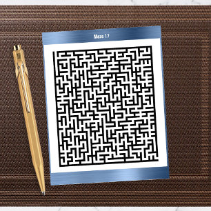 Postal Rompecabezas de Maze   Cartas de actividad