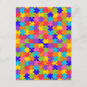 Postal rompecabezas del autismo