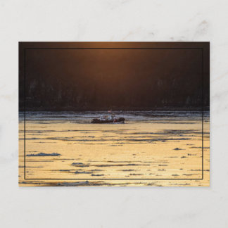 Postal Rompehielos al atardecer