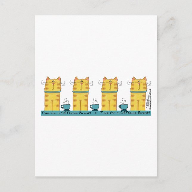Postal Romper CATfeine (Anverso)