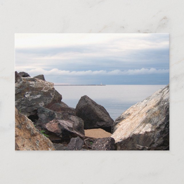 Postal Romper la pared del lago superior (Anverso)