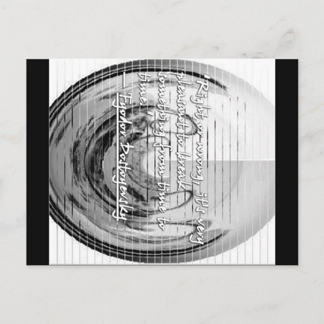 Postal Romper las cosas (Anverso)