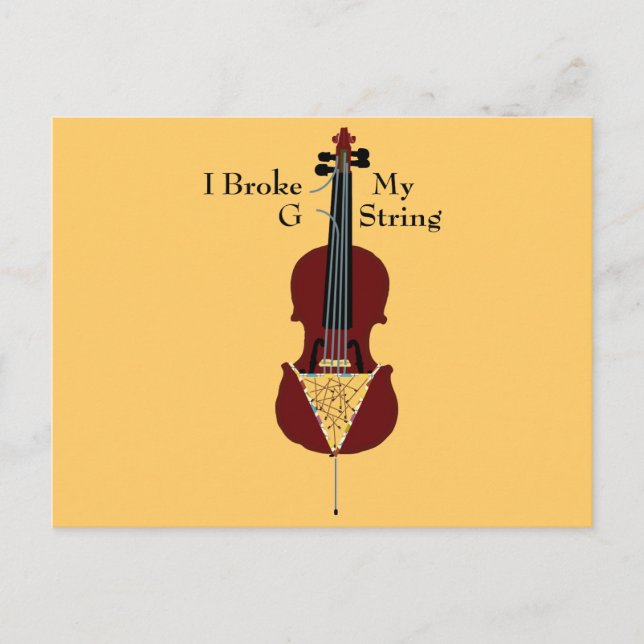 Postal Rompí Mi Cadena G (Cello) (Anverso)