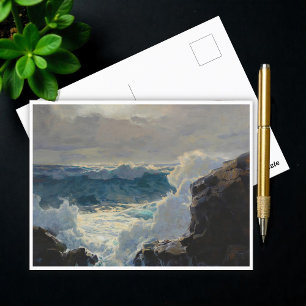 Postal Rompiendo ondas