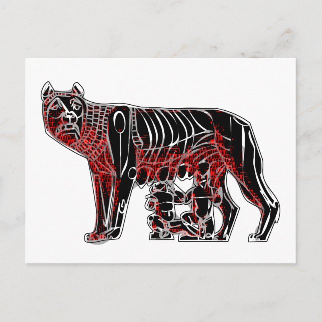 Postal Romulus y Remus (Anverso)