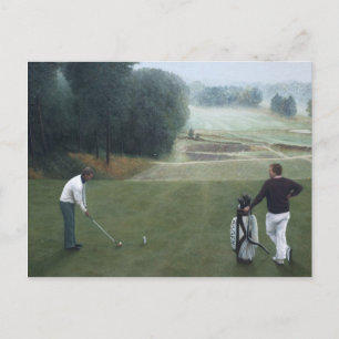 Postal Ron McGill Golfing Oil Painting 1