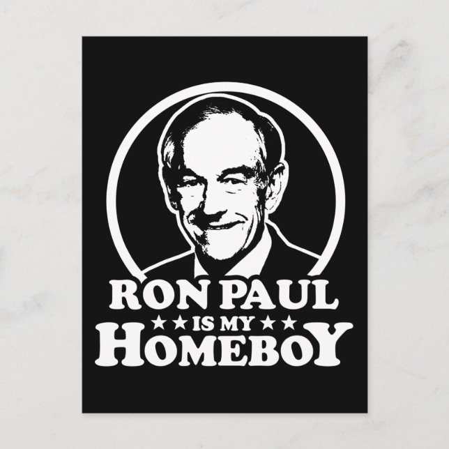 Postal Ron Paul es mi Homeboy (Anverso)