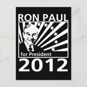 Postal Ron Paul Presidente 2012