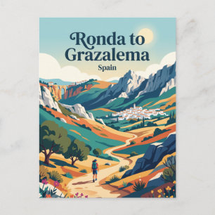 Postal Ronda a Grazalema España