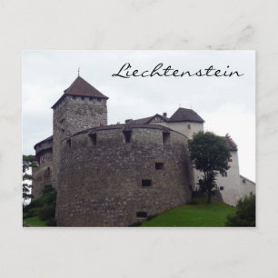 Postal ronda de castillo de vaduz