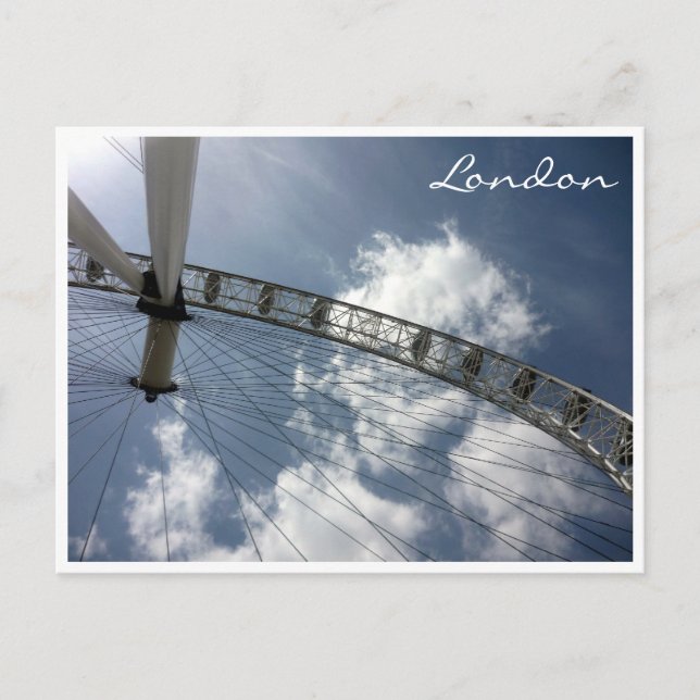 Postal ronda de londres de ojos (Anverso)