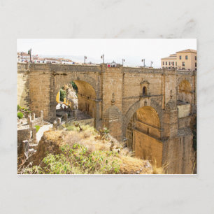 Postal Ronda. Vista del Puente Nuevo.