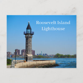 Postal Roosevelt Island Lighthouse New York USA Postcard