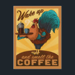 Postal Rooster - Despierta y Huele el café<br><div class="desc">Anderson Design Group es un estudio galardonado en Nashville, Tennessee. El fundador Joel Anderson y su equipo de talentosos artistas adoran crear diseños posters de aspecto clásico. Las impresiones de ADG a menudo son confundidas con afiches vintage creados entre principios y mediados del siglo XX. Esto se debe a que...</div>