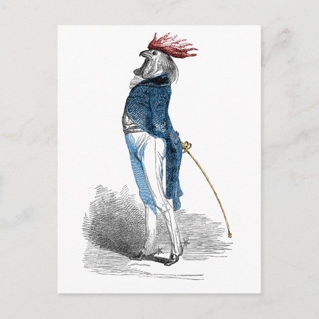 Postal Rooster Gentleman (Anverso)