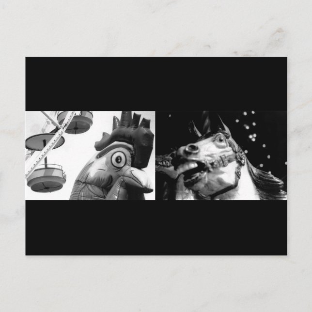 Postal Rooster Loco, conoce a Crazy Horse (Anverso)