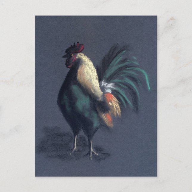 Postal Rooster Pastel (Anverso)