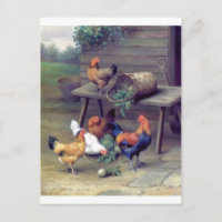 Rooster Turnip Basket Hens