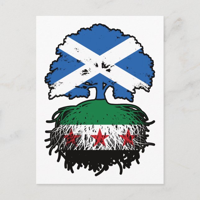 Postal Roots & Crown: Scotland–Syria Tree (Anverso)