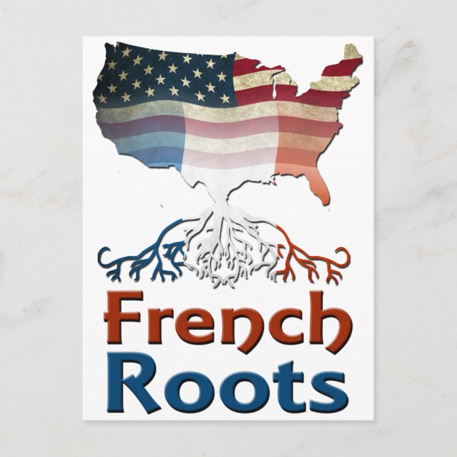Postal Roots franceses estadounidenses (Anverso)