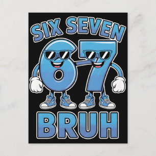 Postal Ropa con la frase "Bruh 67" Meme Divertido Script 