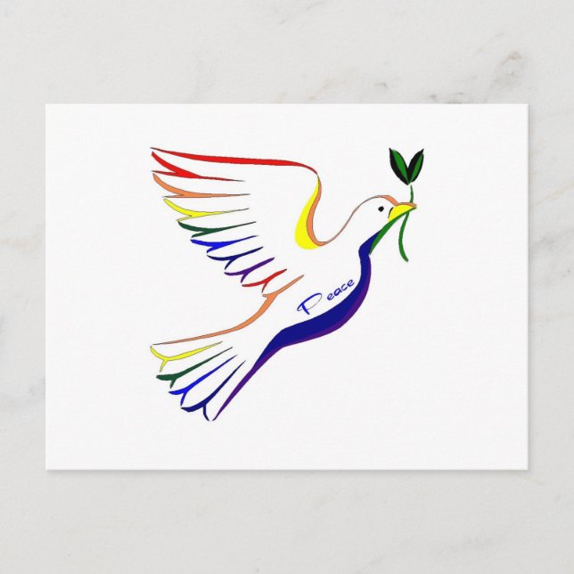 Postal Ropa de arco iris (Anverso)