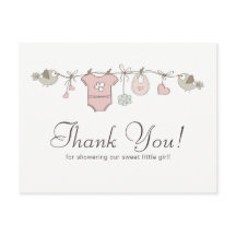 Ropa de bebé rosa adorable | Agradecimiento por ba