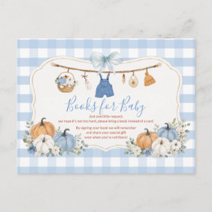Postal Ropa de niño Calabaza Otoño Libro para bebé Shower
