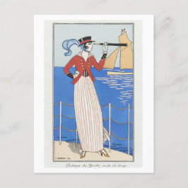Postal Ropa de yate Bella Artes No. 164 de Barbier