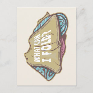 Postal Ropa plegable, día de lavandería