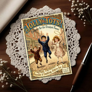 Postal Ropa Publicitaria Jolly Tots Vintage 1890