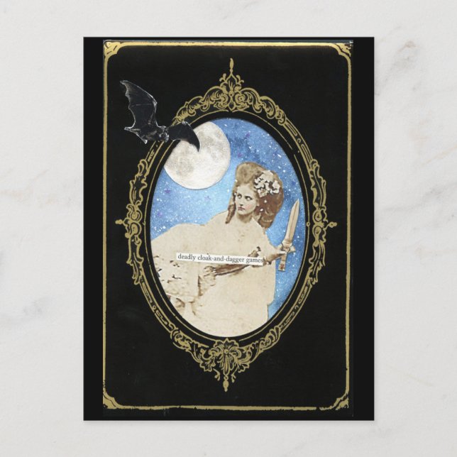 Postal Ropa y daga (Anverso)