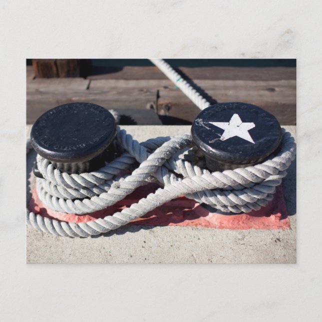 Postal Rope Atado A Dos Bollardos (Anverso)