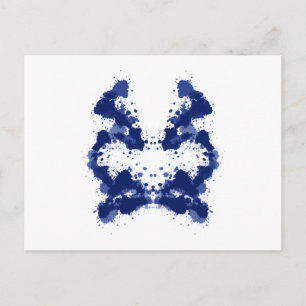 Postal rorschach Bild foto Tintenkleckse inkblots