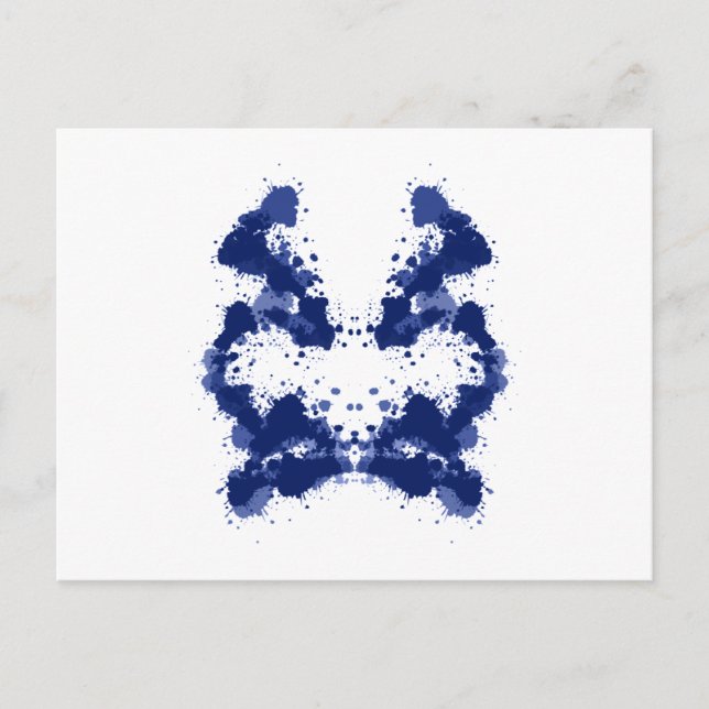 Postal rorschach Bild foto Tintenkleckse inkblots (Anverso)