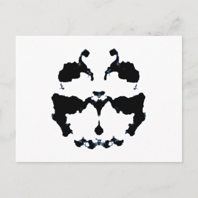 Postal Rorschach inkblot (Anverso)