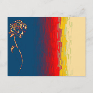 Postal Rosa abstracta