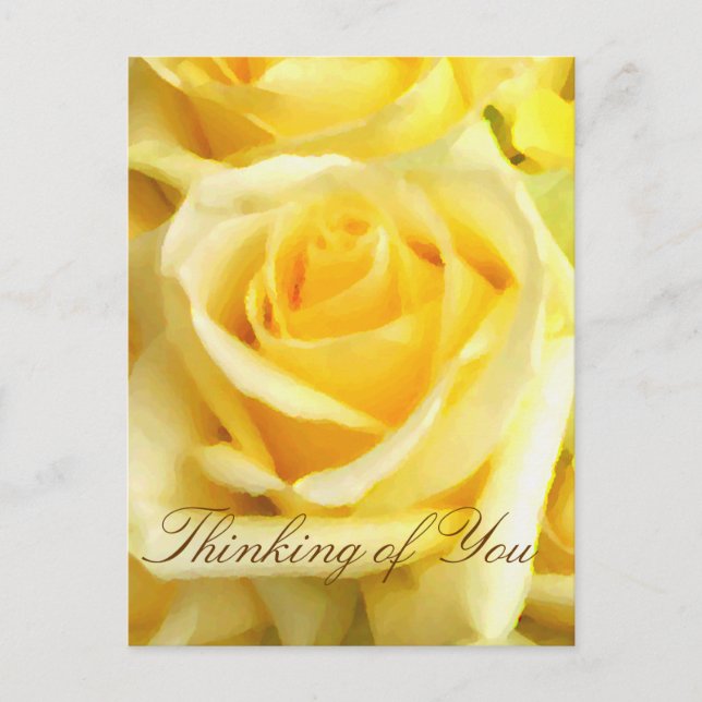 Postal Rosa amarilla_ (Anverso)