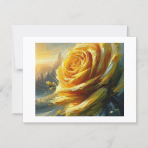Postal Rosa amarilla,