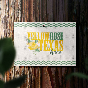 Postal Rosa amarilla de Texas - Rosa único